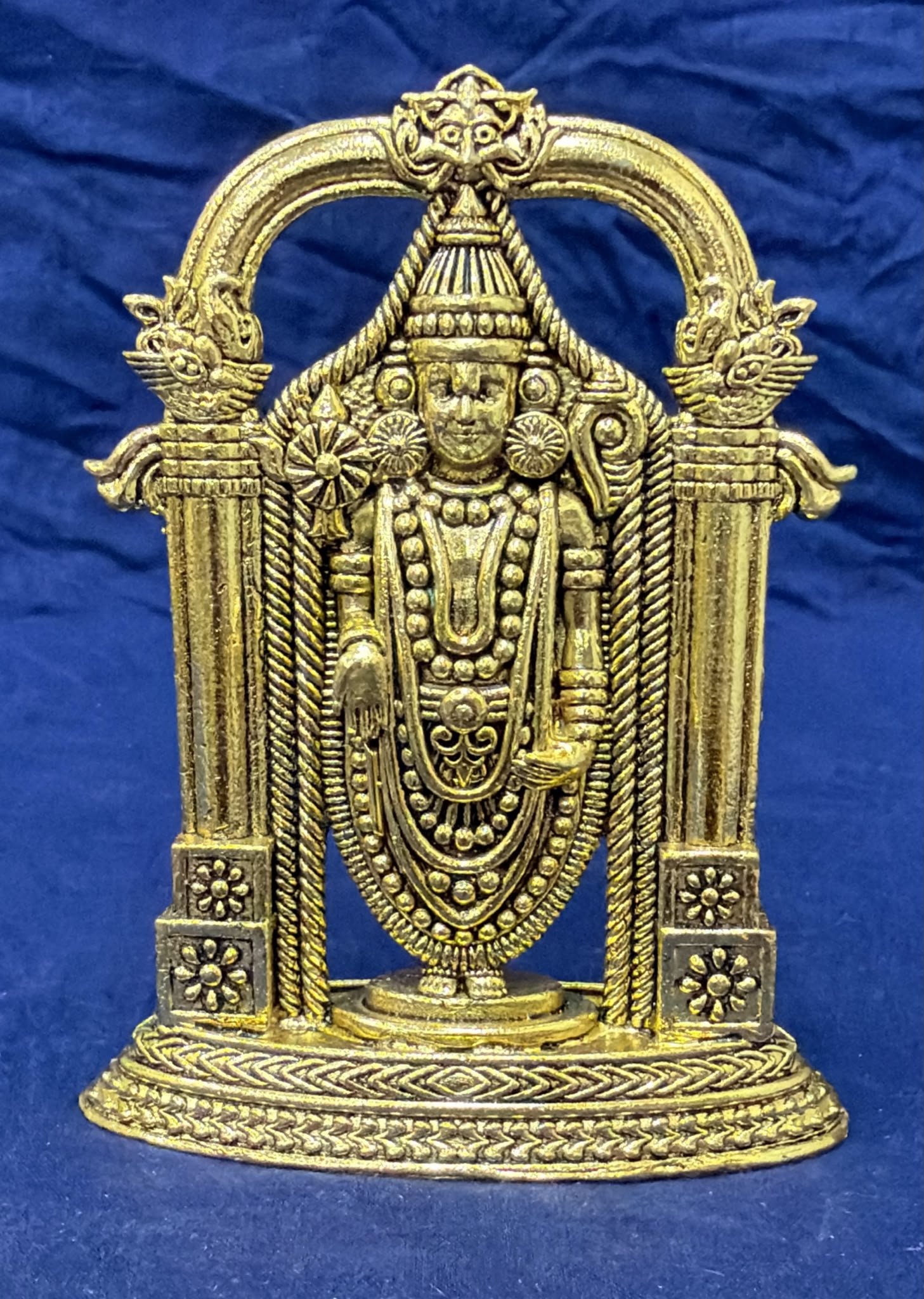 Lord Tirupati Balaji Idol - Brass (Style 22)
