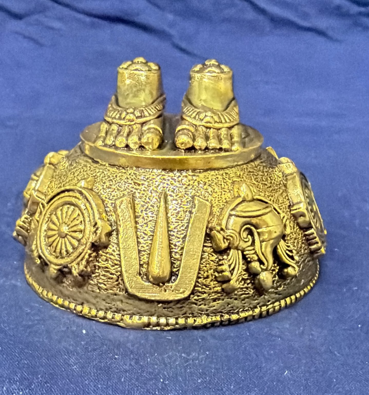 Lord Balaji Charan Paduka - Brass (Style 23)