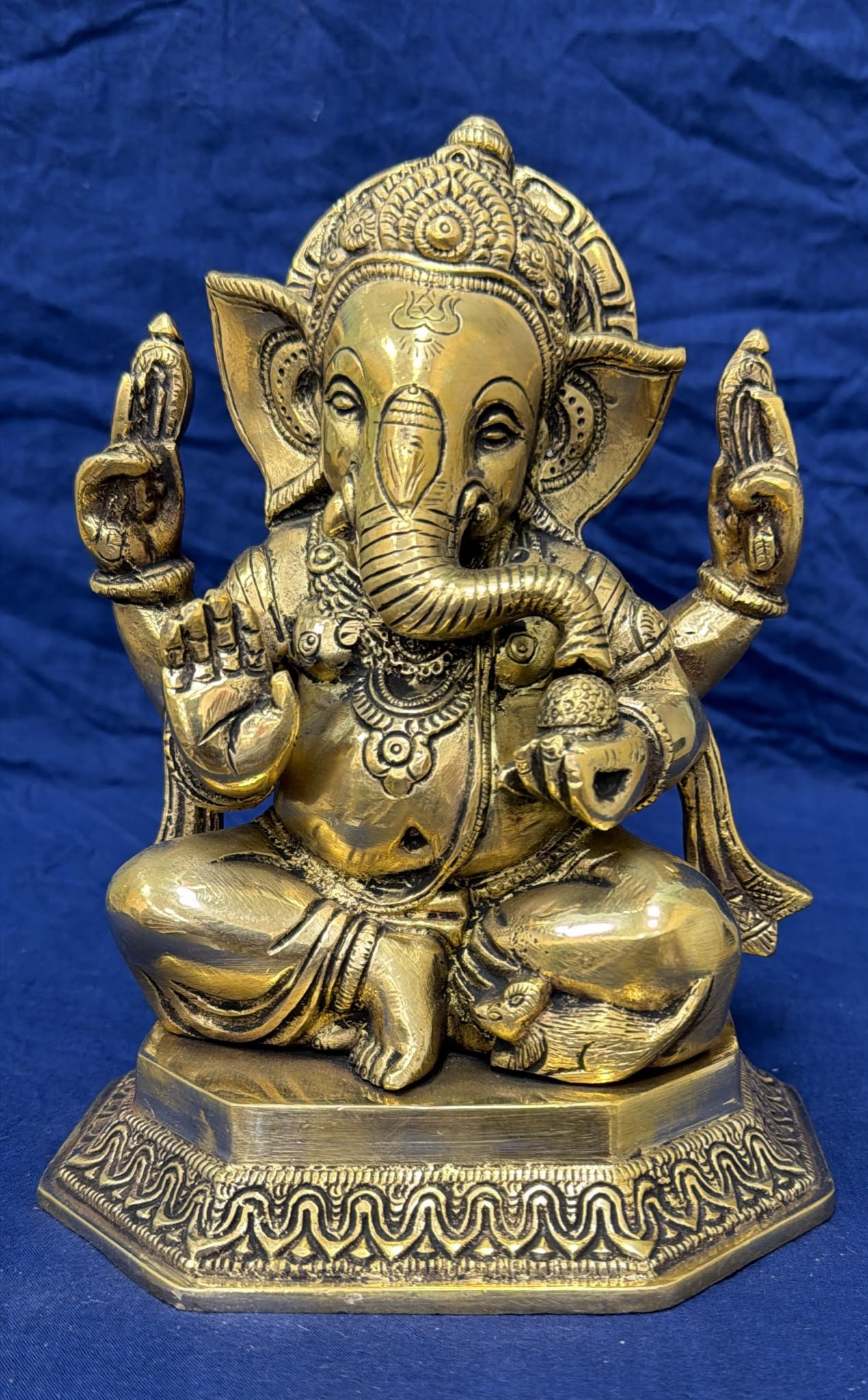 Ganesh Idol - Brass (Style 3)