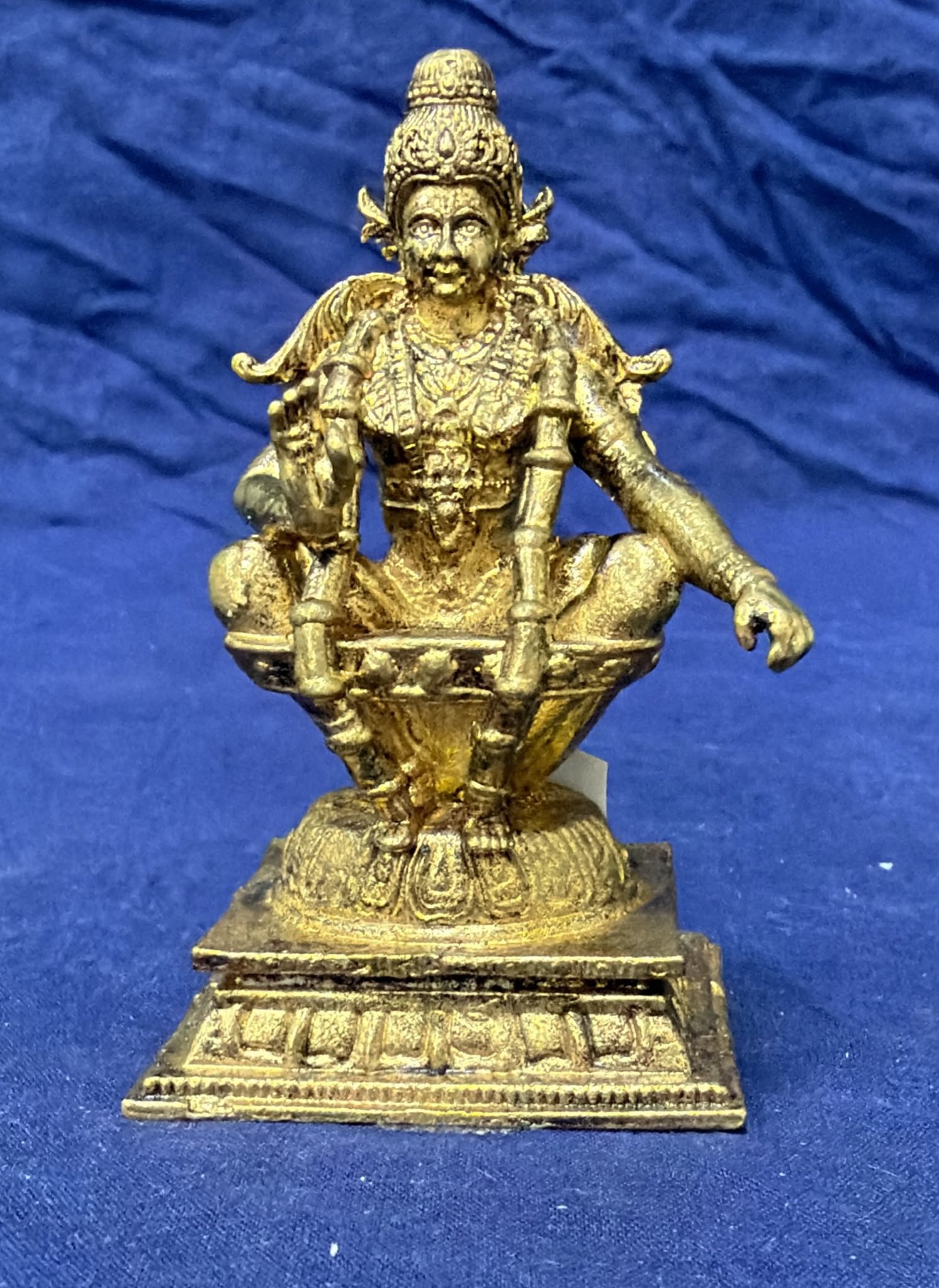 Lord Ayyappan Idol - Brass (Style 31)