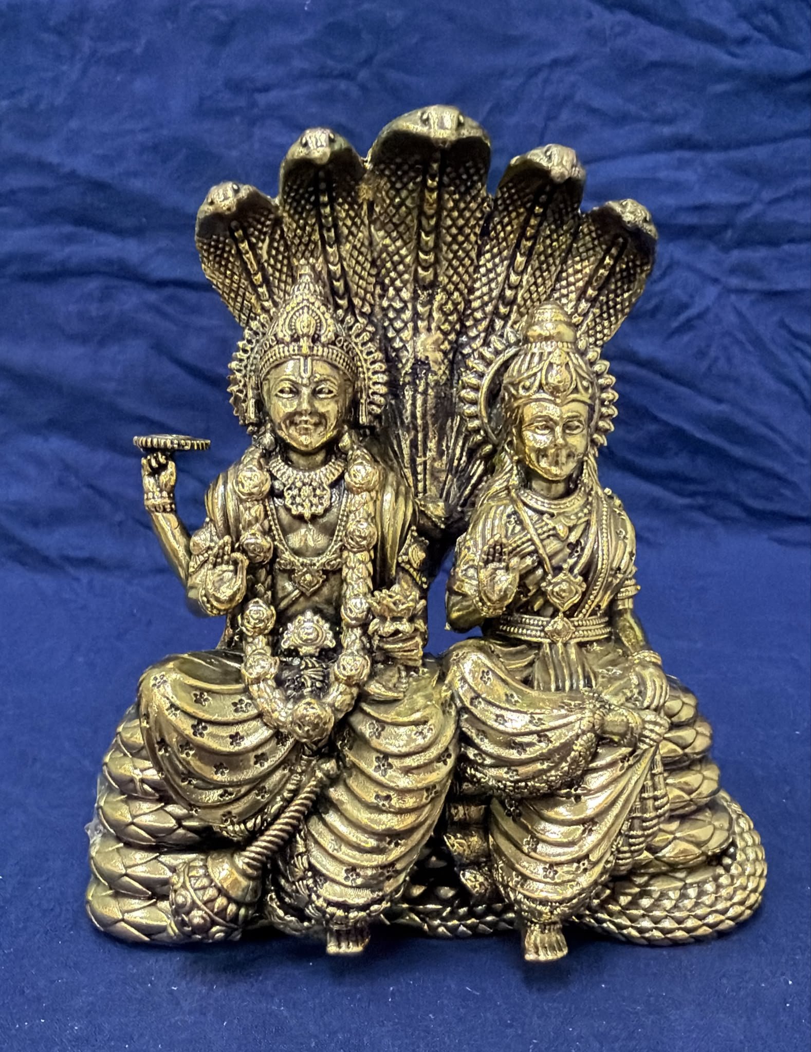 Lord Vishnu (Narayana) Idol - Brass (Style 8)