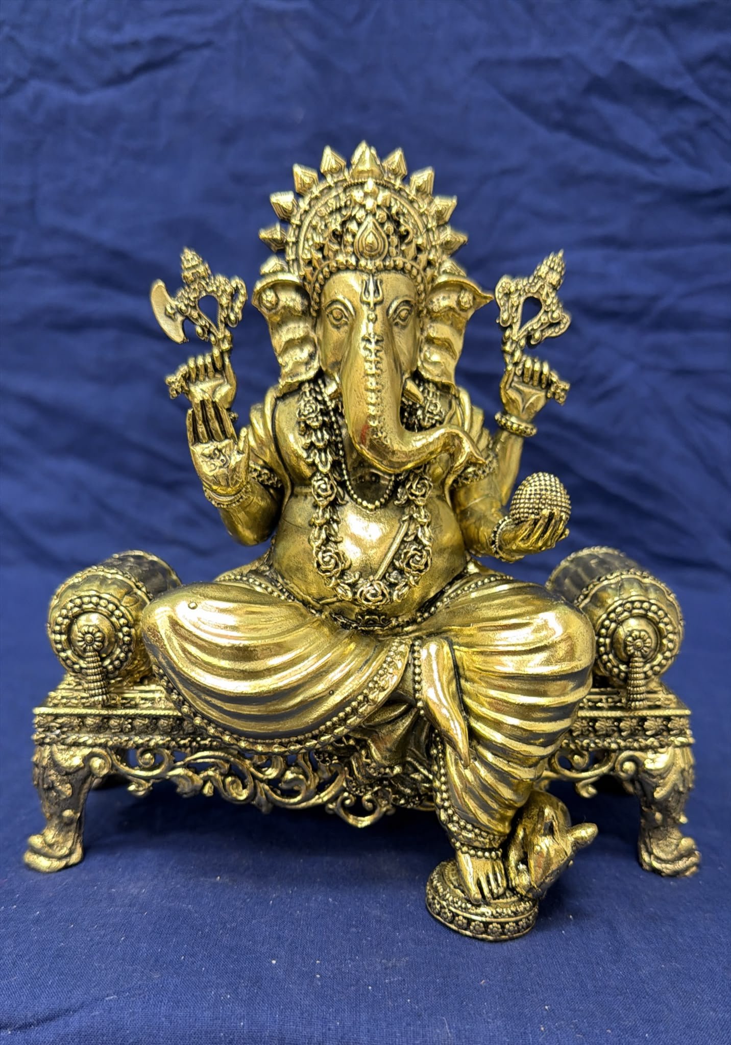 Ganesh Idol - Brass (Style 9)