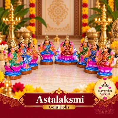 Astalakshmi Golu Dolls — Navaratri Special