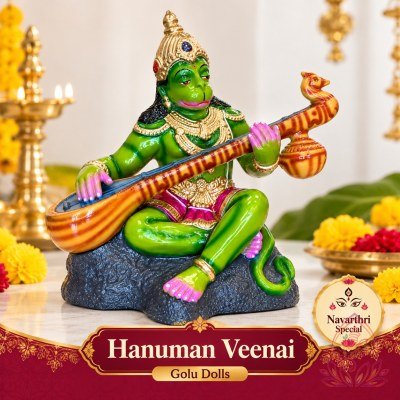 Sri Hanuman with Veena Golu Doll