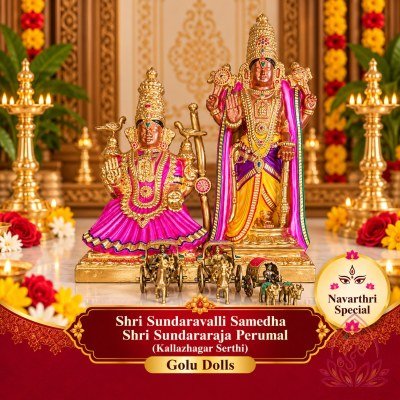 Navaratri Golu Dolls Temple Altar Display