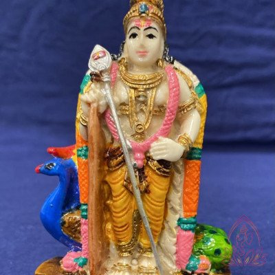 Murugan Idol - Marble (Style 25)