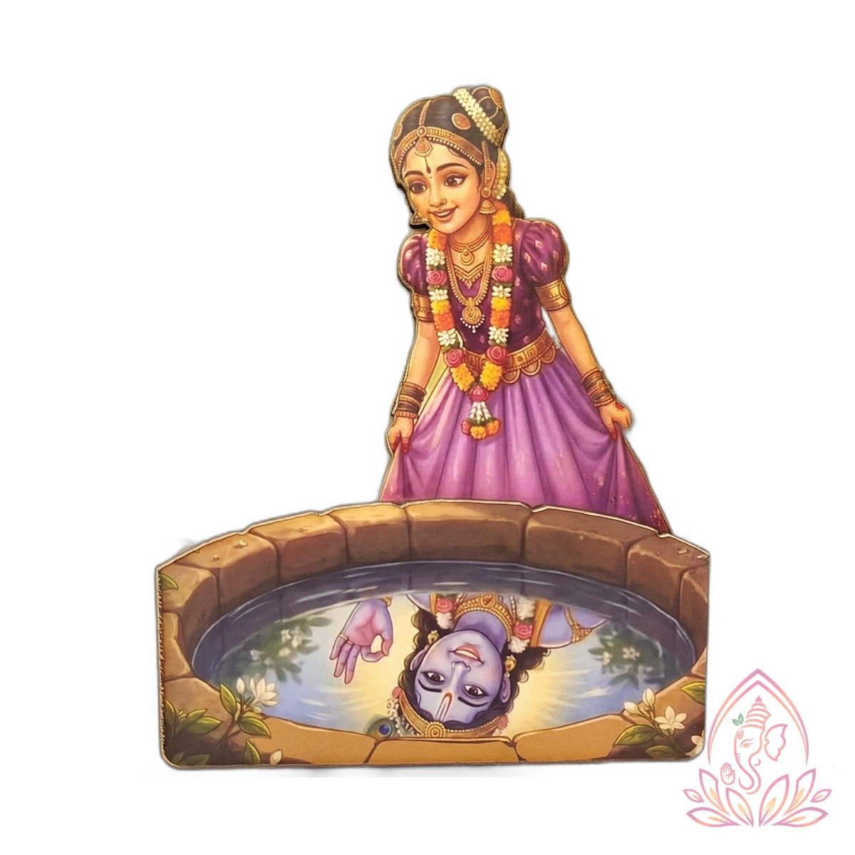 Devotional Shiva Parvati Shrine Cutout Standee