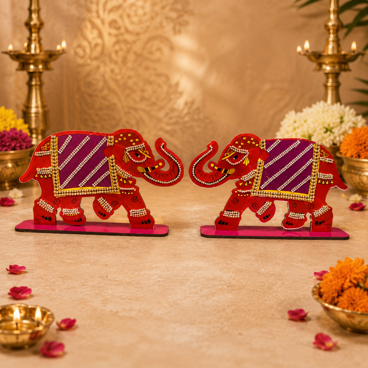 Elephant Red MDF (pair)