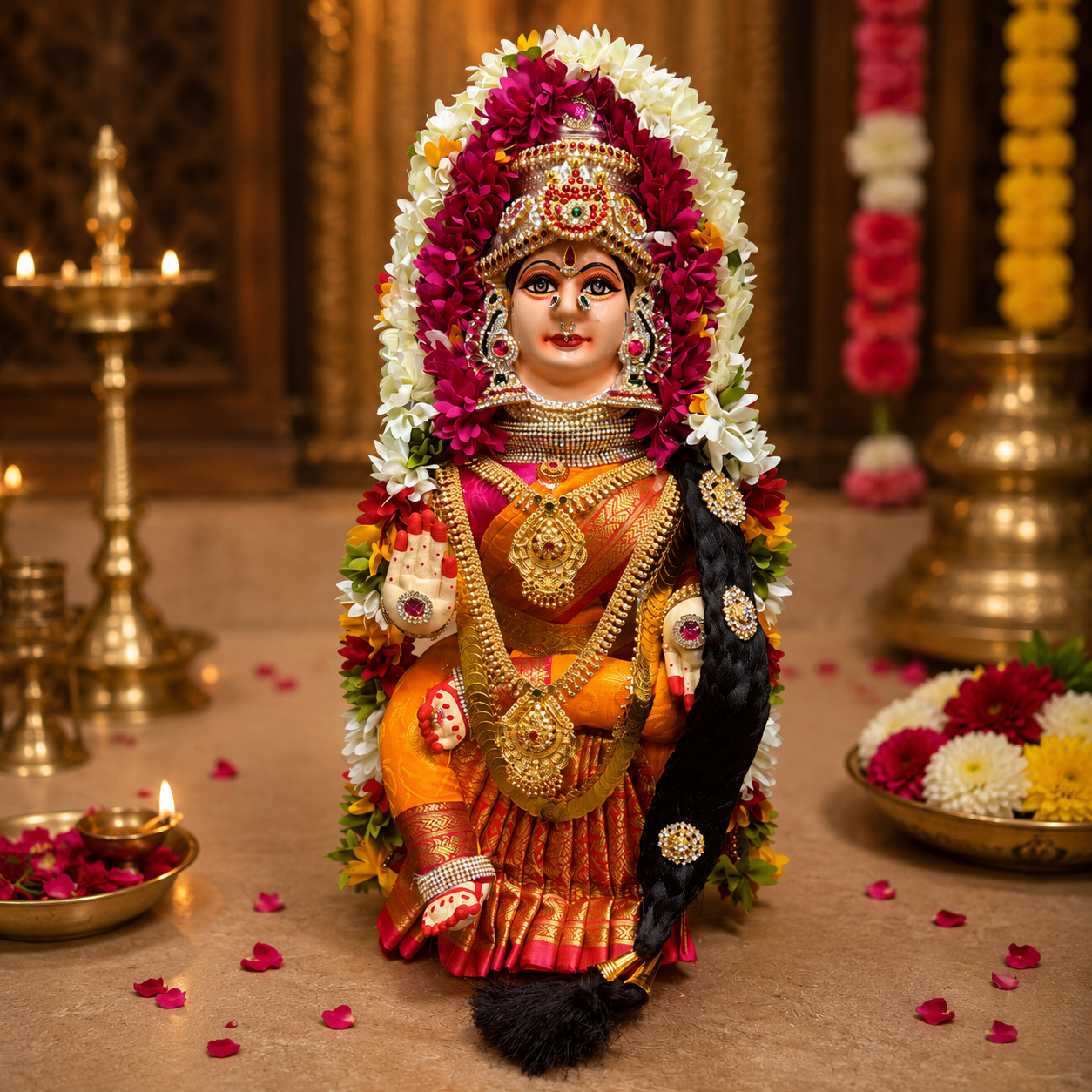 Varalakshmi Devi body stand (Ammavari idol base) 15 inch