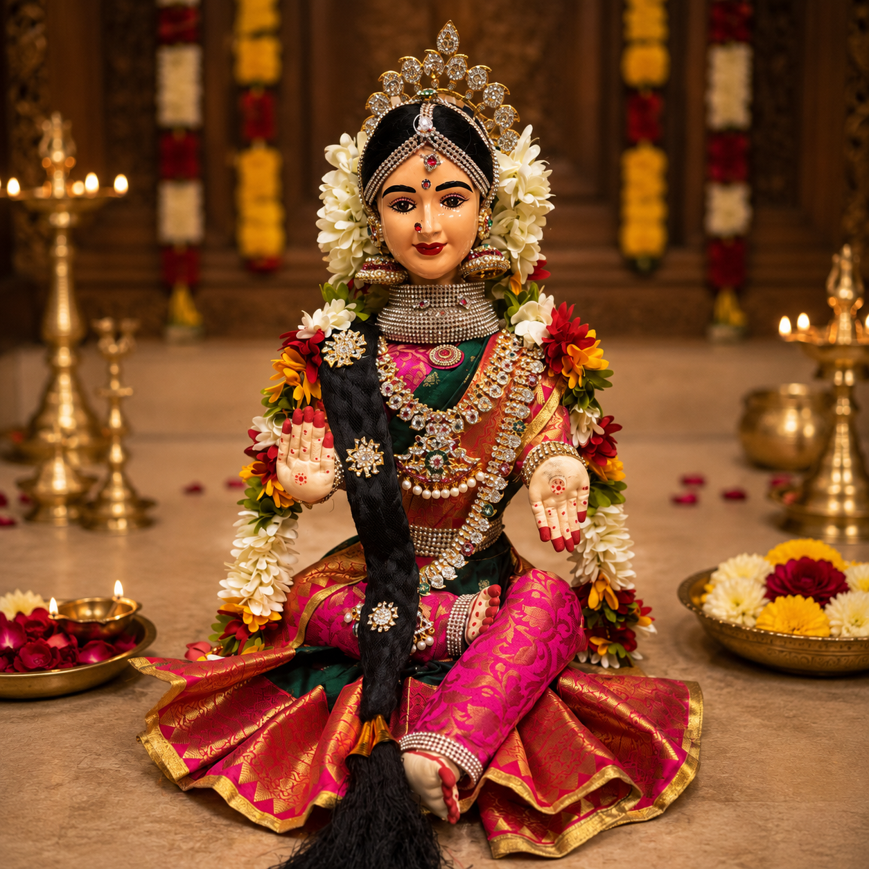 Varalakshmi Devi body stand (Ammavari idol base) 15 inch