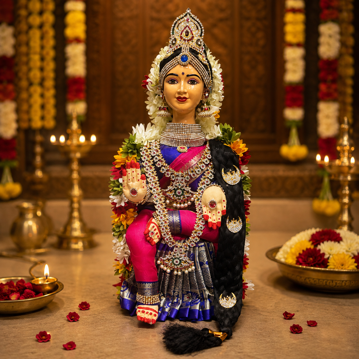 Varalakshmi Devi body stand (Ammavari idol base) 15 inch