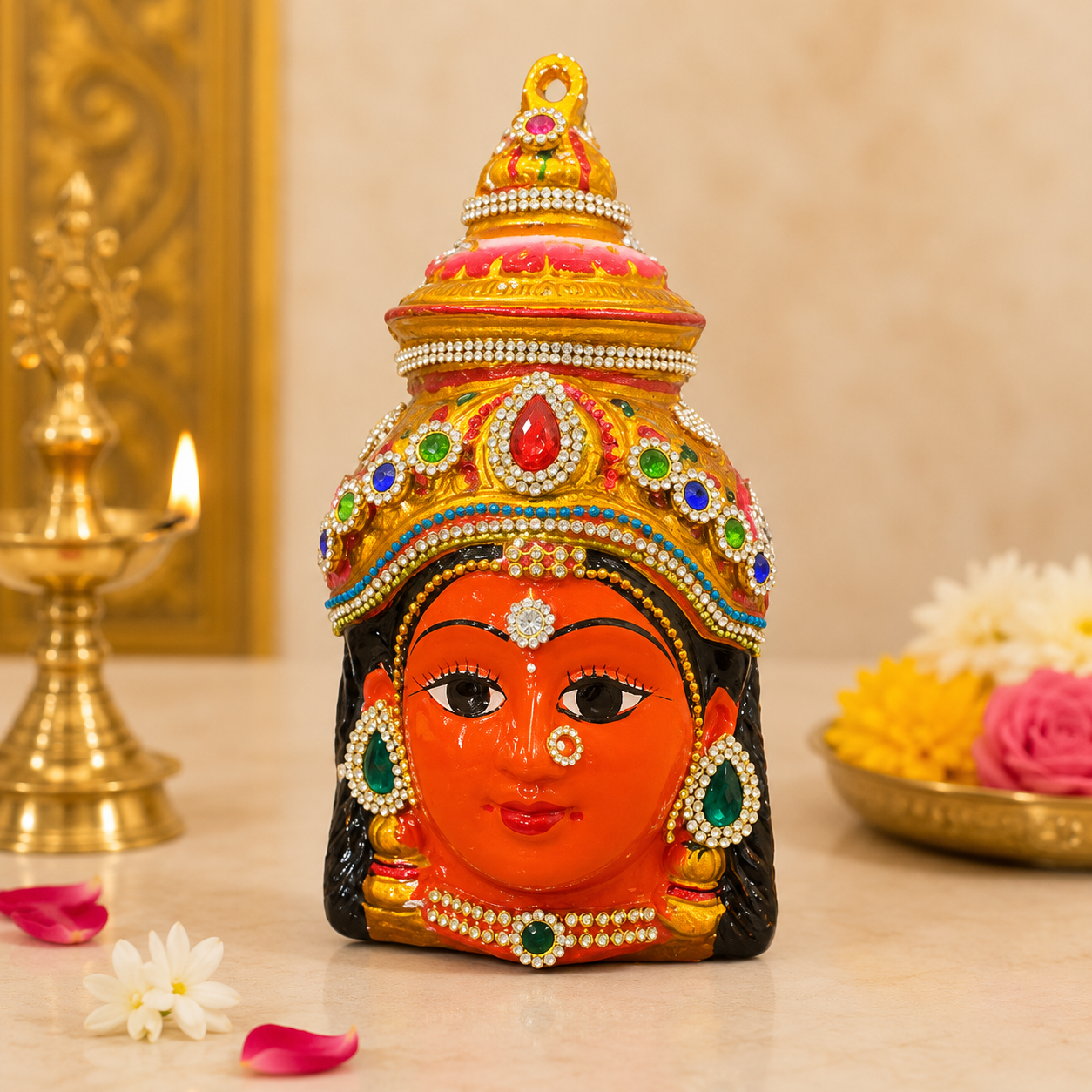Ammavari Face - Matha Face - Varalakshmi Face (Style 55)