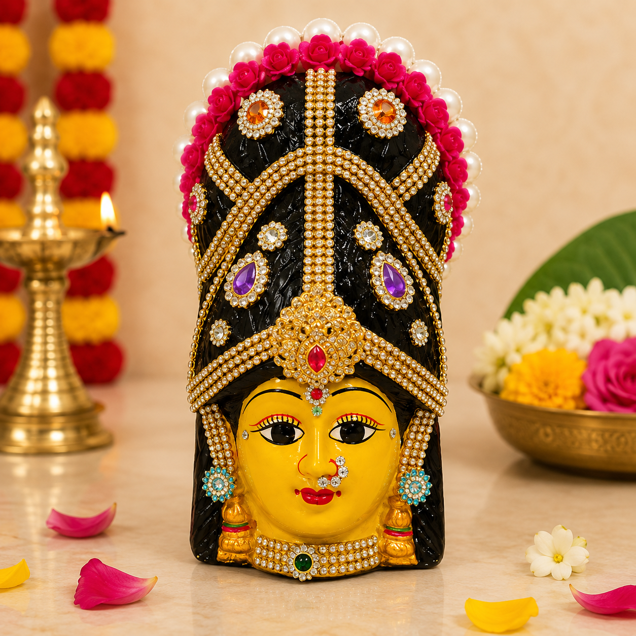 Ammavari Face - Matha Face - Varalakshmi Face (Style 63)