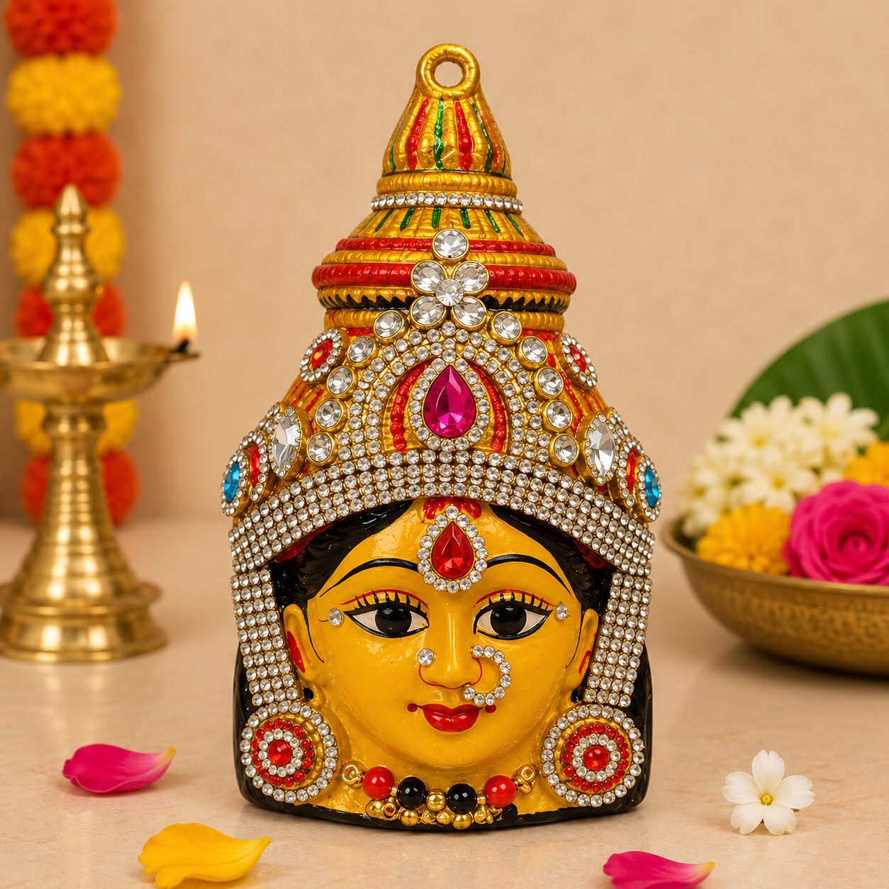 Ammavari Face - Matha Face - Varalakshmi Face (Style 67)