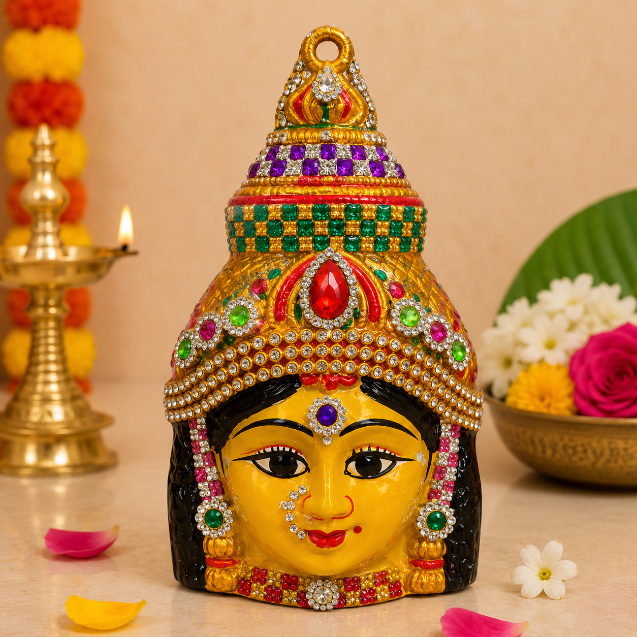 Ammavari Face - Matha Face - Varalakshmi Face (Style 68)