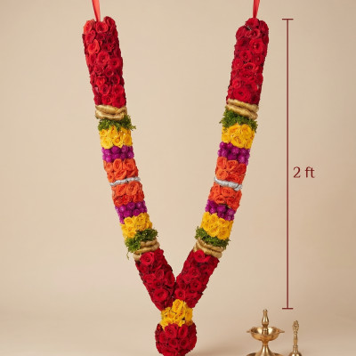 POOJA GARLAND 2 FT"  2 FT — 2 ft