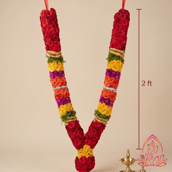 POOJA GARLAND 2 FT"  2 FT — 2 ft